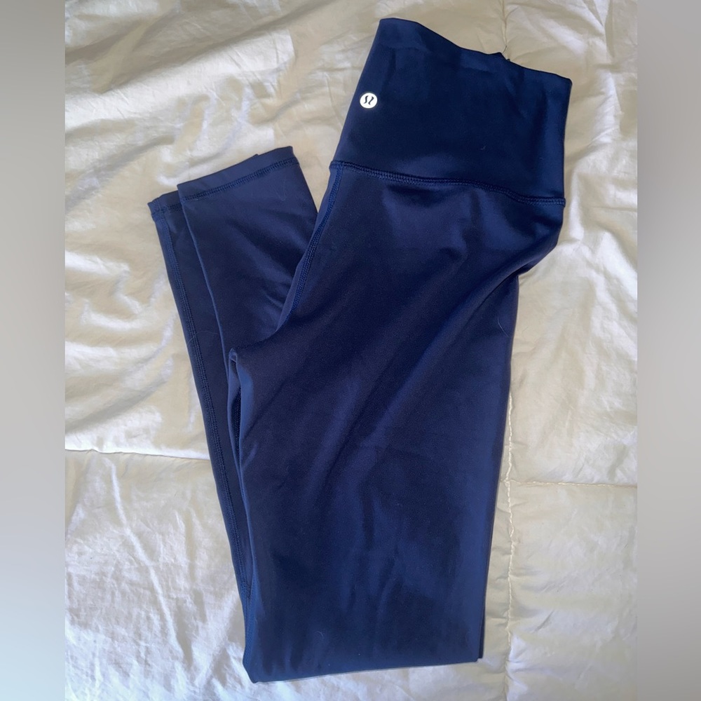 Blue lulu leggings size 6